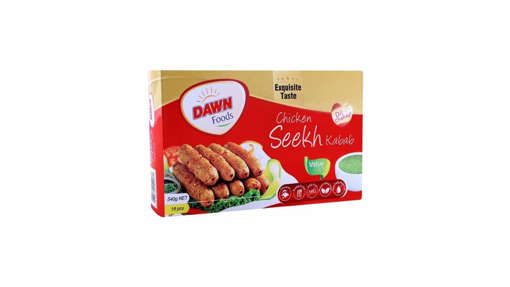 Picture of DAWN FOODS CHICKEN SEEKH KABAB 12PC  360G